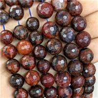 Natural Orange Sodalite Beads Faceted Round Dye, approx 14mm [GB25096-14MM]
