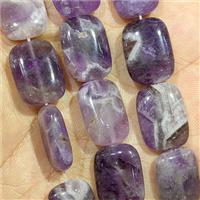 Purple Amethyst Rectangle Beads, approx 13-18mm [GB25156]