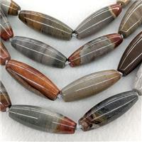 Natural Ocean Jasper Rice Beads, approx 14-40mm [GB25274]