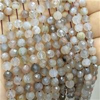 Natural Moonstone Beads Faceted Round, approx 6mm [GB25579]