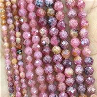 Red Brazilian Rhodonite Beads Faceted Round, approx 4mm [GB27116-4MM]