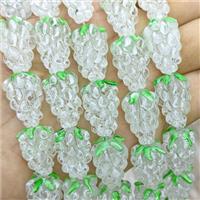 Lampwork Glass Grapes Beads Lt.green, approx 14-22mm [GS2894]