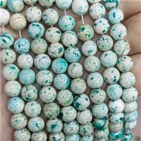 Natural River Jasper Beads Smooth Round Green Dye, approx 10mm [JD10372-10MM]