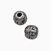 Stainless Steel Round Beads Antique Silver, approx 7mm [SSB8185]